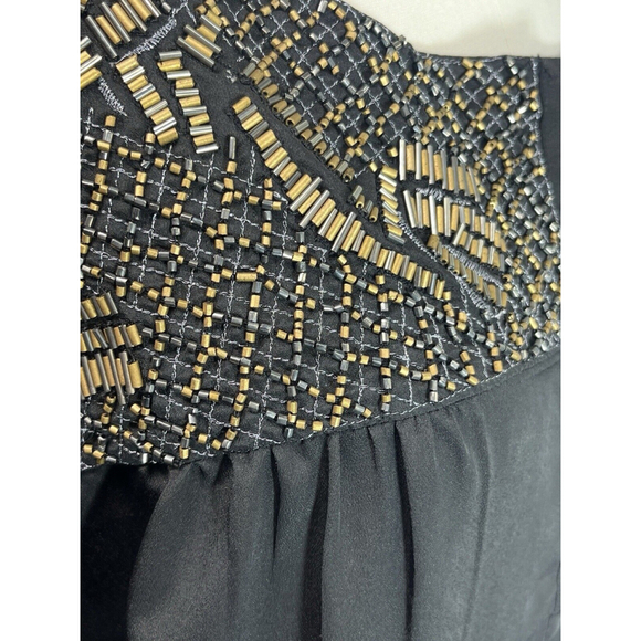 Avenue Black Beaded Balloon Sleeves Top Tunic Plus Size 26 28 New - Picture 7 of 15